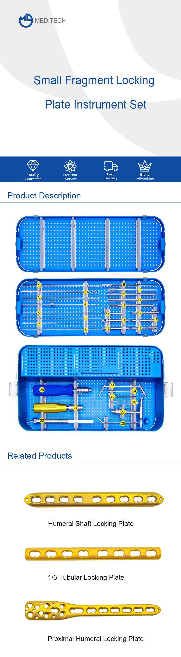 Small Fragment Locking Plate Instrument Set